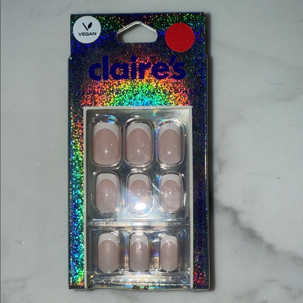 Claire's Soft Nude Pink Press-On Nail Set